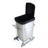Lixeira Deslizante Simples Cromada de Base